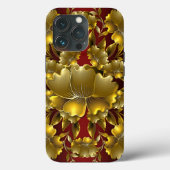 Luxuriöse Gold Carving Floral Case-Mate iPhone Cas Hülle (Rückseite)