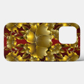 Luxuriöse Gold Carving Floral Case-Mate iPhone Cas Hülle (Rückseite (Horizontal))