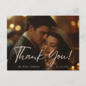 Luxuriöse Gold Floral Minimalistisch Foto Vielen D Postkarte (Vorderseite)