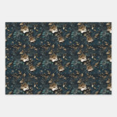 Luxuriöse Gold Foil Digital Paper für Weihnachten Geschenkpapier Set (Vorderseite 3)