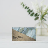 Luxuriöse Gold Glitzer Marmor Visitenkarte (Stehend Vorderseite)