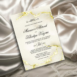 Luxuriöse Gold Marmor Texture Islamic Wedding Einladung<br><div class="desc">Luxuriöse Gold Marmor Texture Islamic Wedding Einladung "Erhöhen Sie Ihre Hochzeitsfeiern mit diesen exquisiten Luxuriösen Gold Marmor Texture Islamic Wedding Einladungen. Diese Einladungen mit einer atemberaubenden Mischung aus goldenen Akzenten und eleganter Marmorstruktur strahlen Eleganz und Klasse aus. Ideal für Paare, die eine moderne, aber zeitlose Ästhetik suchen, sind diese Einladungen...</div>