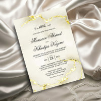Luxuriöse Gold Marmor Texture Islamic Wedding