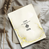 Luxuriöse Gold Marmor Texture Islamic Wedding Einladung