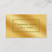Luxuriöse Gold Metallic Visitenkarte (Vorderseite)