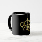Luxuriöse Gold Queen Crown Tasse (Vorderseite Links)