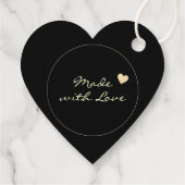 Luxuriöse Gold- und Schwarzweißverpackung Vielen D Geschenkanhänger (Rückseite)