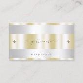 Luxuriöse Gold und Silber mit Niedlichen Tiny Diam Visitenkarte (Vorderseite)