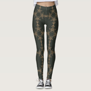 Luxuriöse Gold Verzierte Leggings