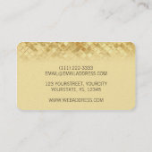 Luxuriöse Gold Visitenkarten Vorlagen Visitenkarte (Rückseite)