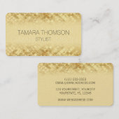 Luxuriöse Gold Visitenkarten Vorlagen Visitenkarte (Vorne/Hinten)