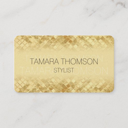 Luxuriöse Gold Visitenkarten Vorlagen Visitenkarte (Vorderseite)