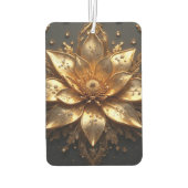 Luxuriöse Goldblume Autolufterfrischer (Rückseite)