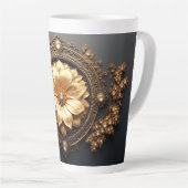 Luxuriöse Goldblume Milchtasse (Rechte Ecke)