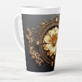 Luxuriöse Goldblume Milchtasse (Linke Ecke)
