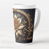 Luxuriöse Goldblume Milchtasse (Rechte Ecke)