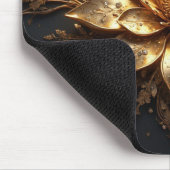 Luxuriöse Goldblume Mousepad (Ecke)