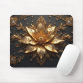 Luxuriöse Goldblume Mousepad (Mit Mouse)