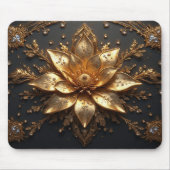 Luxuriöse Goldblume Mousepad (Vorne)
