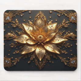 Luxuriöse Goldblume Mousepad