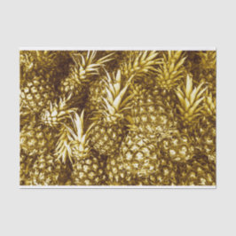 Luxuriöse goldene Ananas Seidenpapier