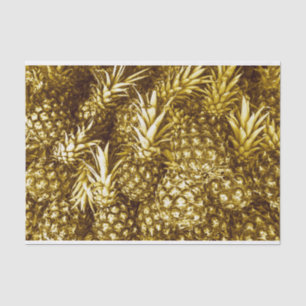 Luxuriöse goldene Ananas Seidenpapier