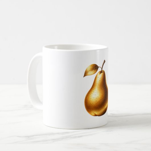 Luxuriöse goldene Birne Kaffeetasse (Vorderseite Links)