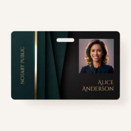 Luxuriöse goldene elegante Notaren Ausweis