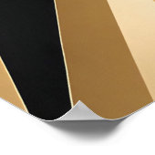 Luxuriöse goldene Geometrie Poster (Ecke)