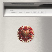 "Luxuriöse goldene Herzen" Magnet (In Situ (Geschirrspüler))