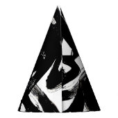 Luxuriöse Goldene Kunst: Abstrakter Schwarzschlag. Partyhütchen (Rückseite)