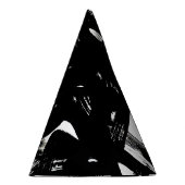 Luxuriöse Goldene Kunst: Abstrakter Schwarzschlag. Partyhütchen (Rechts)