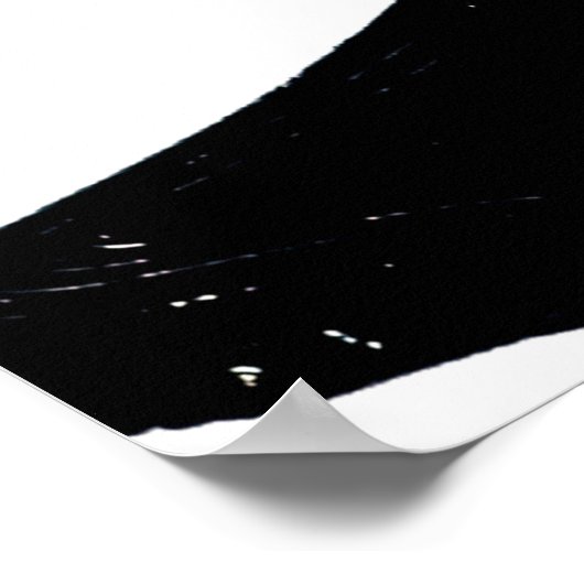 Luxuriöse Goldene Kunst: Abstrakter Schwarzschlag. Poster (Ecke)