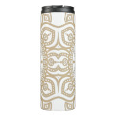 Luxuriöse goldene Mandala erinnert an Meditation Thermosbecher (Rückseite)