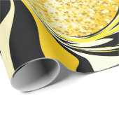 Luxuriöse goldene Marmorstruktur Geschenkpapier (Rolleneckpunkt)