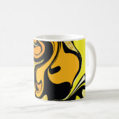 Luxuriöse goldene Marmorstruktur Kaffeetasse (VorderseiteRechts)