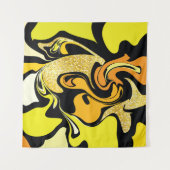 Luxuriöse goldene Marmorstruktur Wandteppich (Vorderseite (Horizontal))