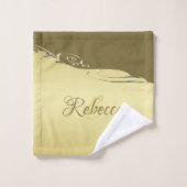 Luxuriöse goldene Metall dekoriert auf militärisch Badhandtuch Set (Waschlappen)