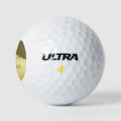 Luxuriöse goldene Metall dekoriert auf militärisch Golfball (Logo)