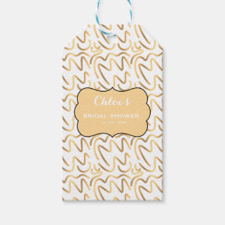 Luxuriöse goldene minimalistische Braut-Name-Gesch Geschenkanhänger