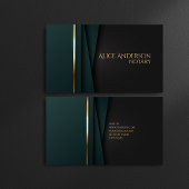 Luxuriöse goldene Notarkarte Visitenkarte