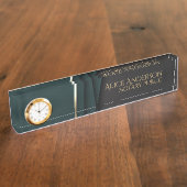 Luxuriöse goldene Notarstelle Namensplakette (Seite)