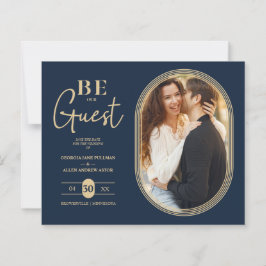 Luxuriöse goldene Oval Rahmen Charmante Hochzeit