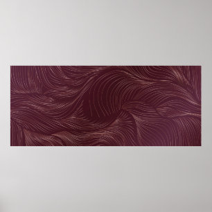 Luxuriöse goldene Tapete. Art Deco Muster. Vintag Poster