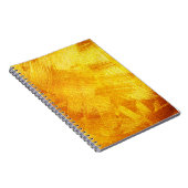 Luxuriöse goldene Textur, abstrakter Hintergrund. Notizblock (Rechte Seite)