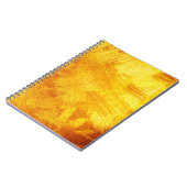 Luxuriöse goldene Textur, abstrakter Hintergrund. Notizblock (Linke Seite)