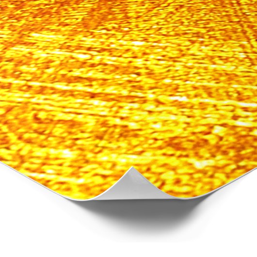 Luxuriöse goldene Textur, abstrakter Hintergrund. Poster (Ecke)