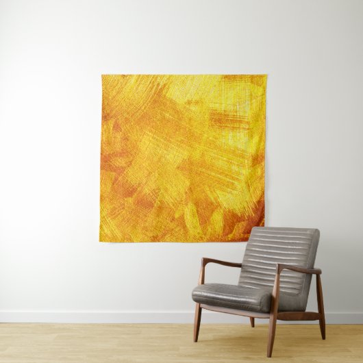 Luxuriöse goldene Textur, abstrakter Hintergrund. Wandteppich (Beispiel)