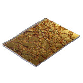 Luxuriöse goldene Textur. Notizblock (Linke Seite)