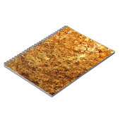 Luxuriöse goldene Textur. Notizblock (Linke Seite)